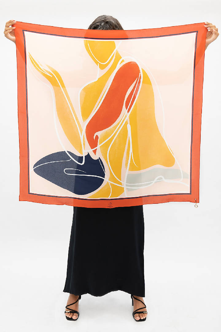 Maya Angelou Silk Le Grand Scarf