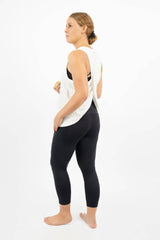 Okayama Modal Sleeveless Workout Top in Opal White