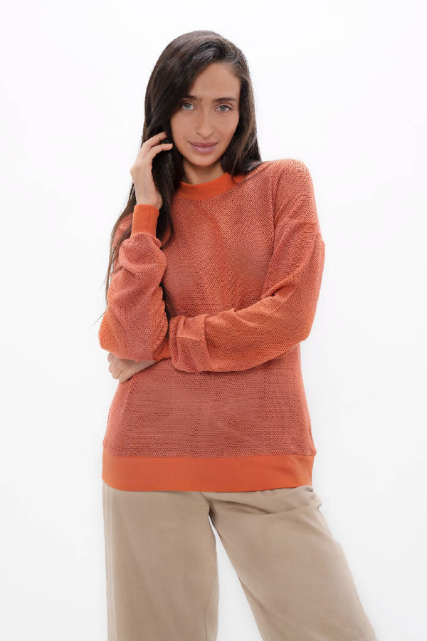 Philly - PYRATEX® Seaweed Fibre Cosy Sweater - Clay