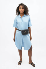 Seville TENCEL™ Oversized Midi Dress in Sommerhus Blue