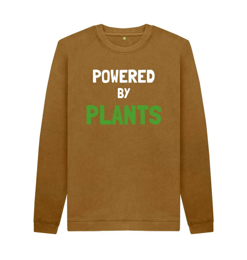 Men's Eco & Vegan Friendly 100% Organic Cotton Sweatshirt - Powered By Plants