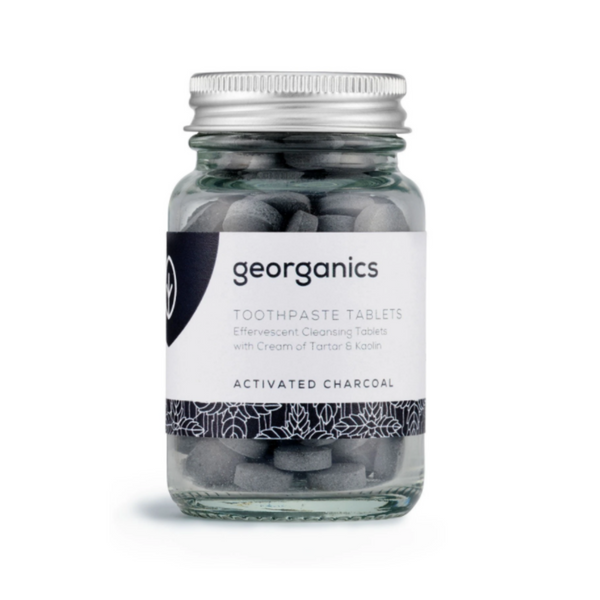 Georganics Toothpaste Tablets Activated Charcoal