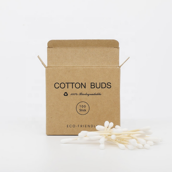 Biodegradable Bamboo Cotton Buds - 100 Pack