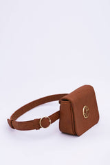 New York Piñatex® Belt Bag in Mocha Brown