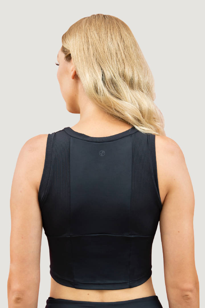 Kathmandu Sleeveless Tank Top in Onyx Black
