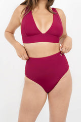 Uluwatu Timeless Bikini Bottom in Red Coral