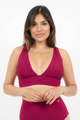 Uluwatu Timeless Bikini Top in Red Coral