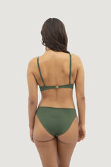 Canggu Low Waist Bikini in Seaweed Green