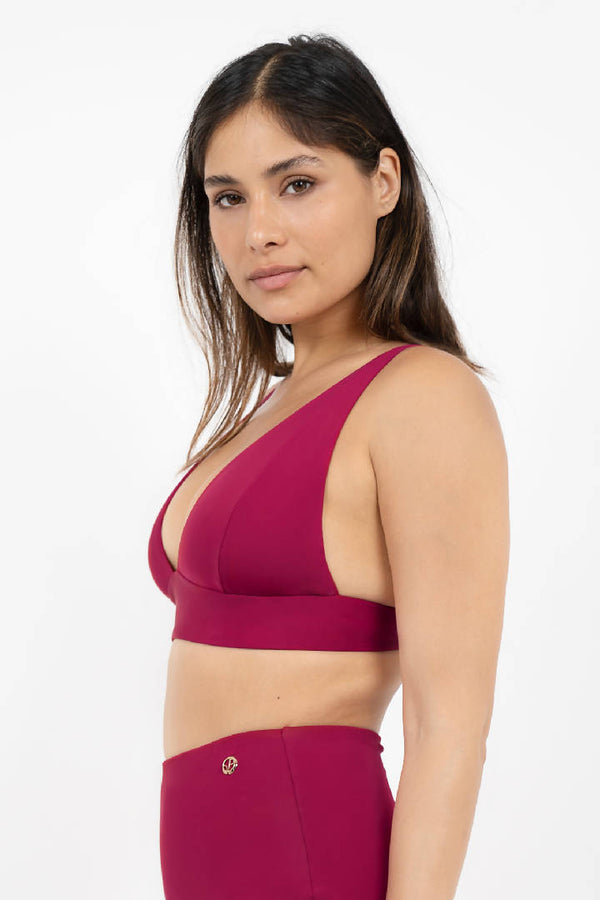 Uluwatu Timeless Bikini Top in Red Coral