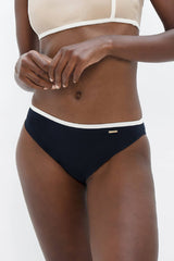 Brisbane Classic Bikini Bottom in Dark Blue Pebble