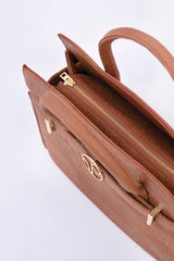 Sydney Piñatex® Handbag in Mocha Brown