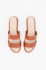 Capri Sandals in Canela Brown