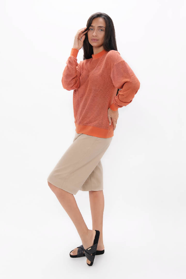 Philly - PYRATEX® Seaweed Fibre Cosy Sweater - Clay