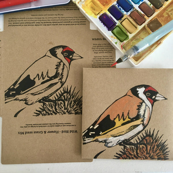 Wild Bird Flower and grass seed Mix - Gold Finch design