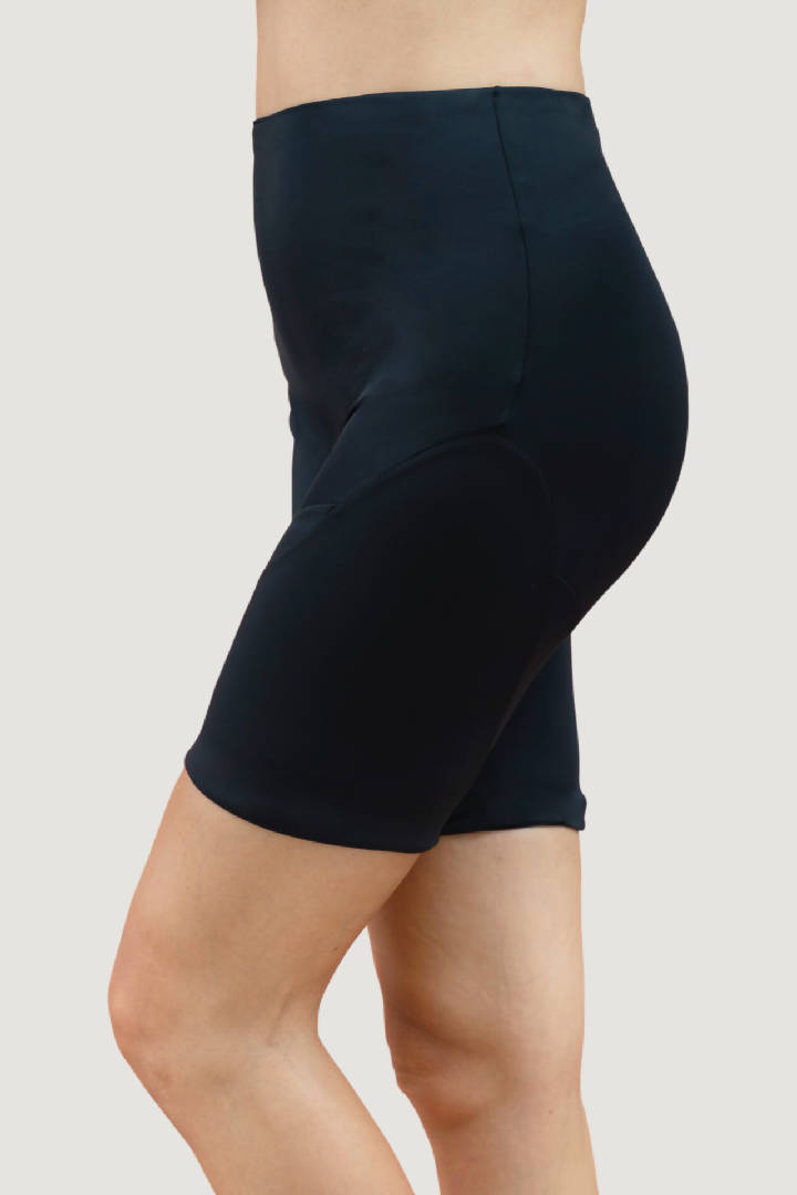 Portland Biker Shorts in Onyx Black