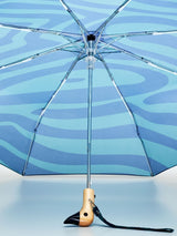 Swirl in Blue Compact Duck Umbrella
