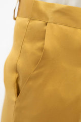 Branson Silk Wide Leg Pants in Mimosa Yellow