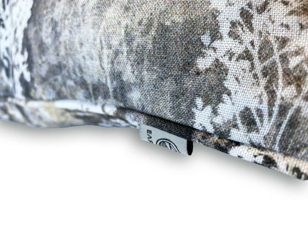 Luxury Irish Linen 50cm Heath Grey Vibrant Square Cushion