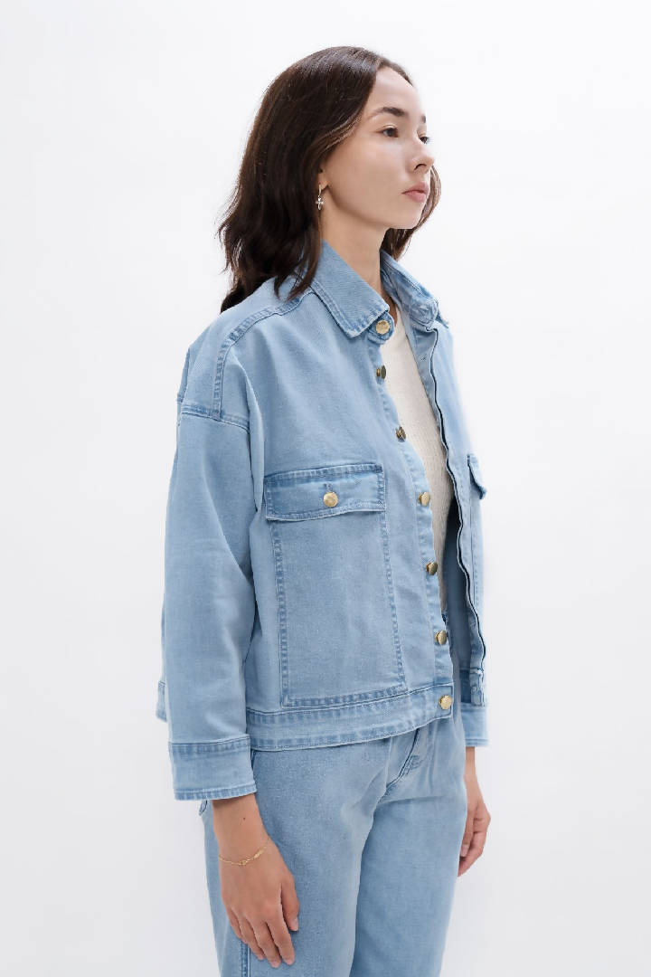 Arizona - Sustainable Denim Jacket - Sky Blue