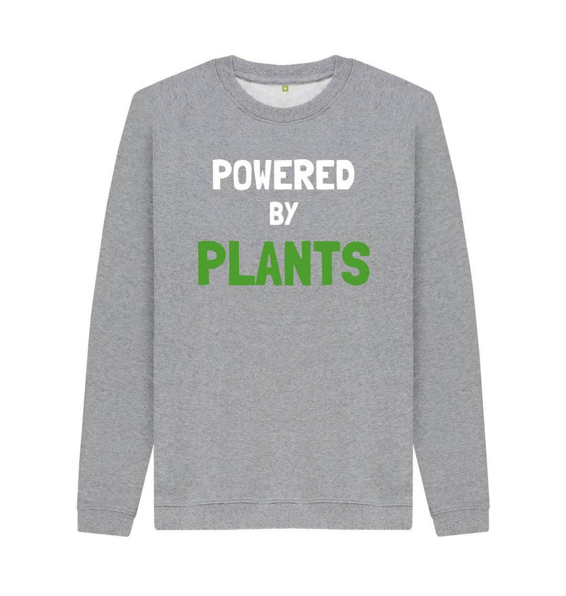 Men's Eco & Vegan Friendly 100% Organic Cotton Sweatshirt - Powered By Plants