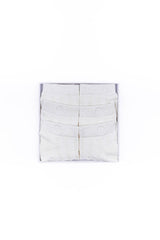 Modal Cable-Knit Ankle Socks in All White