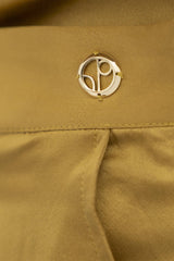 Manila Silk Tailored Shorts in Mimosa Yellow