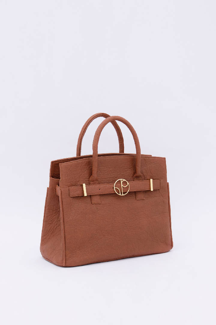 Sydney Piñatex® Handbag in Mocha Brown