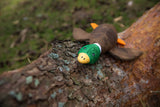 Sustainapaws Recycled Plastic Double Layered Duck With NO SQUEAKER Plush Dog Toy